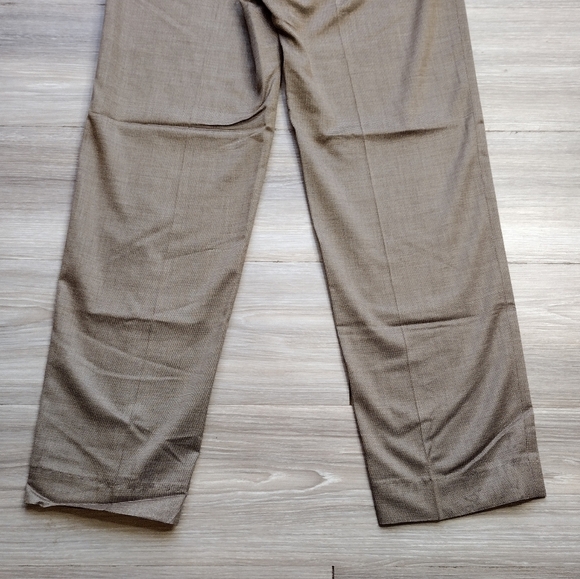 St. John Wool Blend High Rise Trouser Pants - Picture 5 of 10